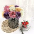 thumbnail image 4 of 12 piezas de flores artificiales, crisantemos artificiales de 4 colores, ramo de hortensias de seda para bodas, hogar, jardín, fiesta, oficina, longitud 25 cm, Versalles, 4 of 5