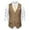 Khaki, variant on Puffer vest Mens Fashion Stripes Retro Casual Suit Vest