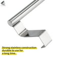 thumbnail image 5 of PULLIMORE Over Door Stainless Steel Kitchen Towel Rack Hanger for Bathroom Cabinet Toilet Cupboard (Long), 5 of 9