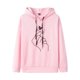thumbnail image 1 of Sudadera con capucha para mujer, jersey de manga larga, sudadera informal holgada con estampado de corazón, suéter informal holgado con cordón para otoño e invierno, Tops, 1 of 2