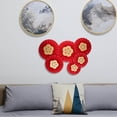 thumbnail image 3 of 12pcs Hanging Paper Pendants Flower Paper Fans Decoration Party Layout Props for New Year, 3 of 4