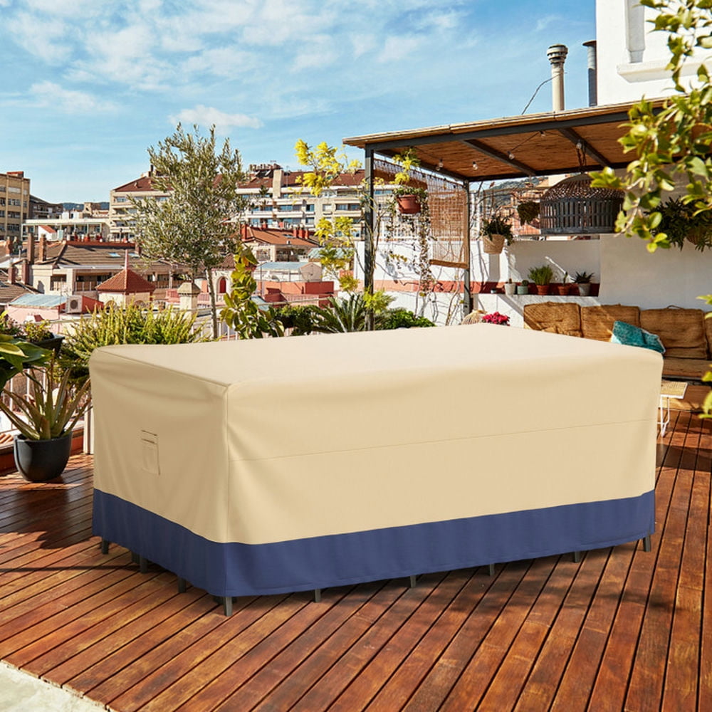 Aimee Lii Patio Furniture Cover with Padded Handle and Click-Close Straps, Outdoor Patio Furniture for Balcony Porch Garden Backyard, Sturdy-90 x 50 x 32 inches