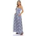 thumbnail image 2 of HA-EMORE Dress for Women Wrapped Strapless Waist Pleated Long Printed Vacation, 2 of 9