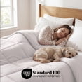 thumbnail image 3 of Superior Solid Comforter Down Alternative Bedding, Full/ Queen, White, 3 of 9