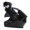 thumbnail image 3 of Casco para motocicleta, cascos protectores con visera, ventilación, transpirable negro XL claro, 3 of 8
