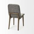 thumbnail image 5 of David Gray Fabric Wrapped Medium Brown Wood Base Dining Chair (Set of 2), 5 of 7