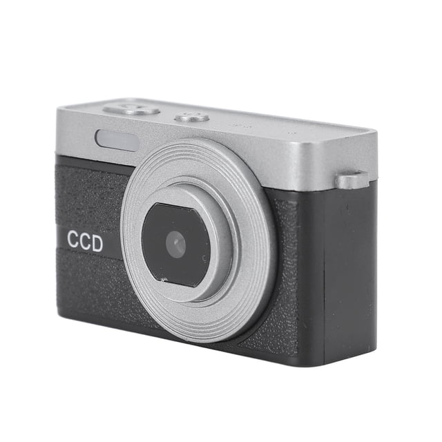 Cámara Compacta Con Video De 1080p, Resolución De Imágenes De 12MP Y Batería De 200 MAh Para Carga USB, Pequeña Cámara Digital Para Momentos Escolares, Vlogs, Viajes, Negro
