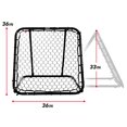 thumbnail image 3 of Basketball Rebounder Franklin Sports Pass Back Net, 3 x 3 pies, 3 of 7