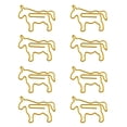 thumbnail image 1 of 8 Piezas Clips de papel de metal Sunnimix Dorado en Caballo oficina, 1 of 8