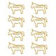 thumbnail image 1 of 8 Piezas Clips de papel de metal Sunnimix Dorado en Caballo oficina, 1 of 8