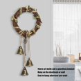 thumbnail image 2 of Campanas de bruja para puerta, protección para perchas, anillo de ratán, campanillas de viento de bruja, corona colgante, campanas de bruja para puerta de casa, pomo de puerta, decoraciones de bruje, 2 of 5
