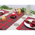 thumbnail image 4 of JOOCAR Christmas placemats, red and green buffalo plaid simple classic Christmas placemats, suitable for home dining table holiday decoration rectangular placemats set of 6, 4 of 5