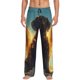 thumbnail image 1 of Fotbe Golden Cloud Winged Dog Pantalones de Pijama para Hombre, Pantalones de Dormir, Pantalones de Casa con Cintura Ajustable y Bolsillos-3X-Large, 1 of 6