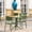Green, variant on Compamia Loft Round Bistro Set 3 Piece with 24 inch Table Top Dark Gray