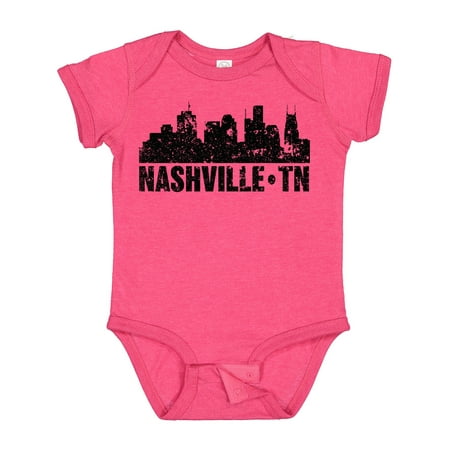 

Inktastic Nashville Skyline Grunge Gift Baby Boy or Baby Girl Bodysuit