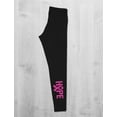 thumbnail image 5 of Tstars Breast cancer awareness legging ribbon hope Hope Black X-Large, 5 of 6