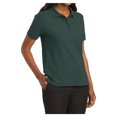 thumbnail image 4 of Mafoose Women's Comfortable Silk Touch Polo Golf Shirt Short Sleeve Dark Green 3XL, 4 of 7