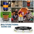 thumbnail image 6 of Barrel Cart for 55 Gallon, 2000lbs Capacity Drum Dolly with 8 Wheels, for Smooth Drum Handling in Storage Facilities, 6 of 8