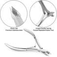 thumbnail image 3 of 3 Piece Nail Cuticle Care Kit,Cuticle Trimmer with Cuticle Pusher,Cuticle Cutter Nipper Clipper Dead Skin Remover Scissor,Durable Pedicure Manicure Tools for Fingernails and Toenails, 3 of 5