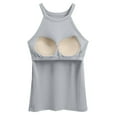 thumbnail image 6 of Pxiakgy Tank Top with Built In Bra for Women Women with Breast Pad Short Wear Sports Base Shirt with Thread I Vest Underwear Fitness Workout Running Tops Sleeveless Summer Tops Clothes Outfits 2025, 6 of 6
