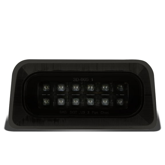 DNA Motoring For 94-03 S10 Sonoma 2-Row Full LED Third 3RD Tail Brake Light Lamp Black Smoked