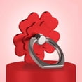 thumbnail image 2 of Sidaley Soporte Universal para anillo de dedo de teléfono con flores, accesorios portátiles para teléfono para iPhone, Huawei, soporte para anillo Teléfono y Comunicación rojo, 2 of 4