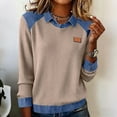 thumbnail image 2 of Dyfzdhu Long Sleeve Shirts For Women Sweaters Long Sleeve Solid Color Pullover Tops Casual Winter Sweater Womens Blouses, 2 of 6