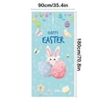 thumbnail image 3 of Decoraciones de Pascua, adornos de Pascua, regalos de Pascua, cortina de puerta de Pascua, lindo conejito, huevos de Pascua, escena festiva, decoración de porche y patio, cubierta de puerta, pancarta, 3 of 6