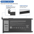 thumbnail image 6 of ✅For Dell Inspiron 14 5482 5485 3-Cell 42Wh 11.4V Battery VM732 YRDD6, 6 of 6
