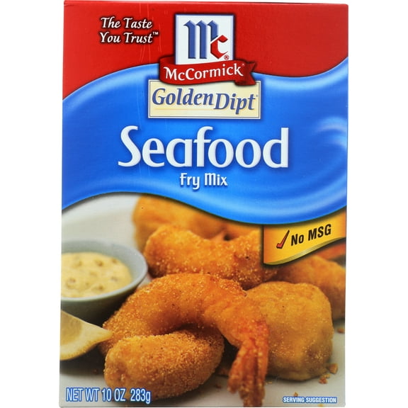 Pack of 8, McCormick Golden Dipt Seafood Fry Mix, 10 oz