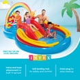 thumbnail image 5 of Intex 9.75 x 6.3 Ft Rainbow Slide Inflatable Pool Water Slide Ring Center, 5 of 12
