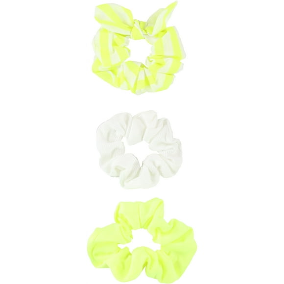 American Eagle Womens 3-Pack Hair Scrunchie, Yellow,