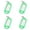 Green(4Pcs), variant on PPKVUFD 1 Pcs Plastic Key Tags, 10 Assorted Colors Options Key Keychain Tags with Labels, Key Chain Label Tags Identifiers ID Tags with Split Ring (Black)