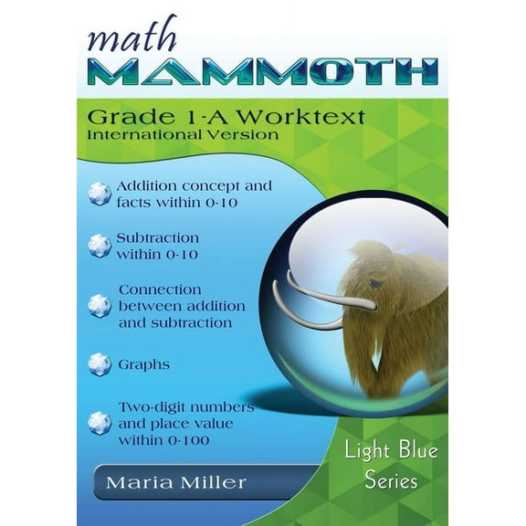 Math Mammoth Grade 1-A Worktext, International Version, (Paperback)