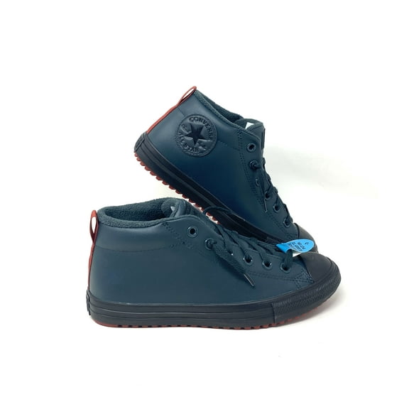 Converse Chuck Taylor Street Mid Top Green Women's Kids Leather Sneakers