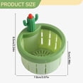 thumbnail image 7 of Cactus Kitchen Sink Drain Strainer – Press to Dump Waste Collector, Fun Sink Accessory for Home & Bathroom (Yellow,1PC), 7 of 7