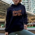 thumbnail image 2 of I'll Always Be Your Biggest Fan, Football Player Supporter Gift, Navy Blue Hooded Sweatshirt or Hoodie, 2XL, 2 of 5