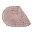 thumbnail image 2 of DII Bath Rugs Soft & Plush Oval Mauve Cotton Bath Mat, 21" x 34", Reversible, 2 of 3