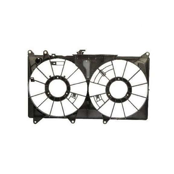 Front Radiator Coolant Overflow Expansion Tank and Fan Shroud Assembly with Cap - Compatible with 2001 - 2005 IS300 3.0L 6-Cylinder 2002 2003 2004