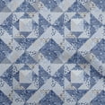 thumbnail image 1 of oneOone Cotton Jersey Medium Blue Fabric Asian Floral Quilting Supplies Print Sewing Fabric By The Yard 58 Inch Wide, 1 of 4