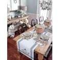 thumbnail image 2 of Fall Thanksgiving Table Runners 70 Inch Decorations White Pumpkin Leaf Branch Runners for Dining Tables Gray Stripes Autumn Dinner Runner Kitchen Parties Decor, 2 of 6