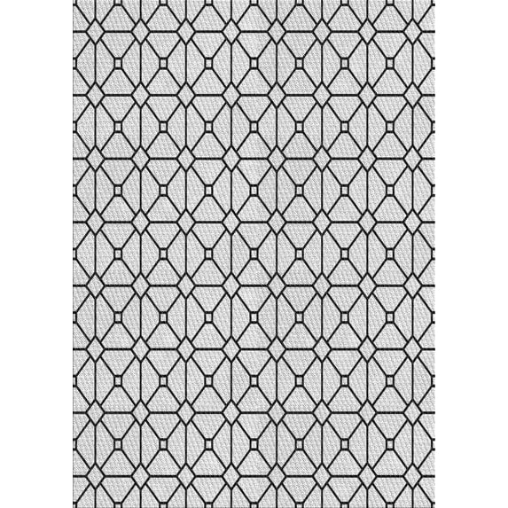 Ahgly Company Machine Washable Indoor Rectangle Transitional Gray Area Rugs, 5' x 8'