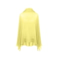 thumbnail image 5 of PBFRDSJ Women's Y2K Open Front Cardigan Textured Lettuce Trim Long Sleeve Loose Streetwear Chiffon Cover Up, 5 of 7