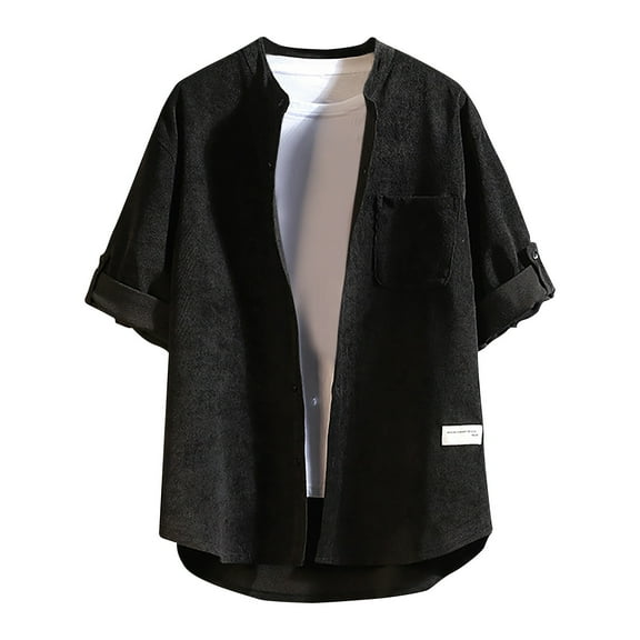 PuLe Rugby Shirt Mens Summer Beach Hawaiian Shirts Short Sleeve Button Down Shirts Wrinkle Free Stretch Business Casual Work Dress Shirts ﻿