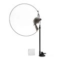 thumbnail image 1 of Funny Cat Feather Stick Interactive Handheld Cat Feather Wand with Suction Cup for CatsGray Rat, 1 of 1