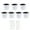 White, variant on 7Pack Self-Watering Plant Flower Pot Wall Hanging Plastic Planters with Hooks