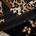thumbnail image 5 of Manfei Leopard Print Monogrammed A Blackout Curtains,Dreamy Butterfly Window Curtains Pack of 2 (38x45 Each),Black Brown, 5 of 6