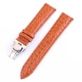 thumbnail image 1 of 12 14 16 17 18 19 20 21 22 24mm Pulsera De Cuero De Capa Superior Piel De Becerro Hombres Mujeres Universl Doble Prensa Automática Hebilla De Mariposa Pulseras, 1 of 4
