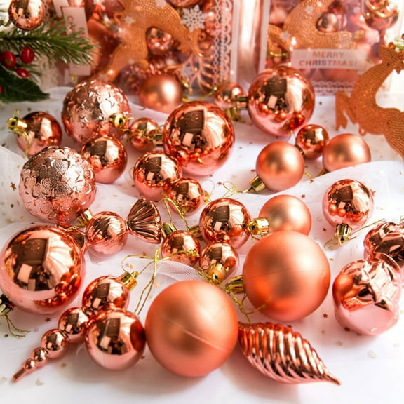 Iumwxz 30pcs Christmas Balls Ornaments Solid Color Shatterproof Plastic Christmas Tree Balls Decorative Hanging Baubles for Xmas Tree Decor Holiday Party home decor christmas clearance indoor