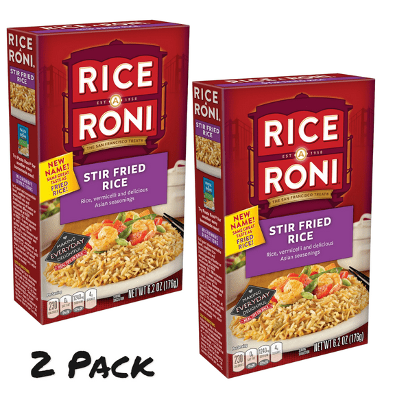 ( 2 Pack ) Rice-A-Roni Vermicelli Stir Fried Rice Mix, 6.2 oz, Single Pack
